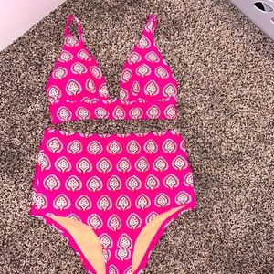 J Crew SZ Blockprints Bikini Size XXS